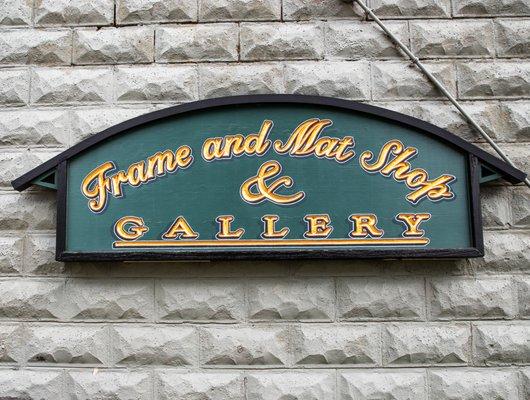 Outside view of the Frame and Mat Shop in Grand Haven.