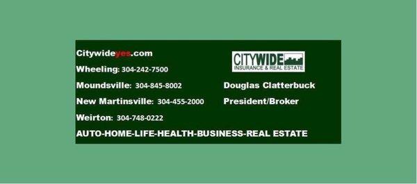 Let us be your one stop shop for insurance and Real Estate.