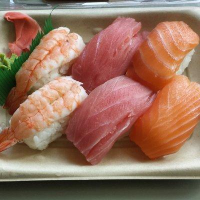 Nigiri combo! (Shrimp, Tuna, and Salmon)