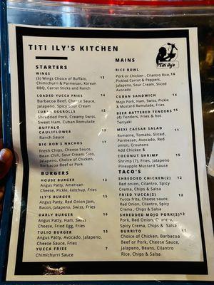 11/23 menu