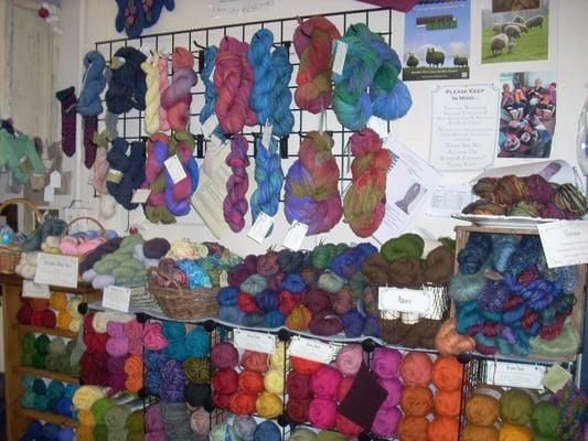 Featuring hand painted yarn from Leadville, as well as many other fine yarns