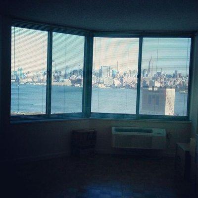 Beautiful view of New York City from Downtown Jersey City! Moving in another happy customer!!