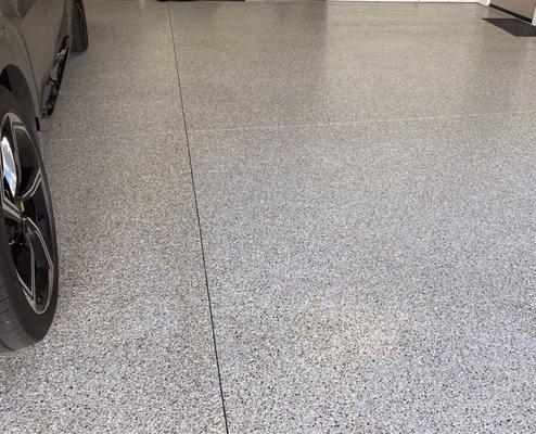 Completed garage floor