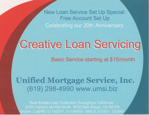 Loan Servicing throughout California for Notes and Trust Deeds one or your portfolio of loans. Personalized loan service based on your needs