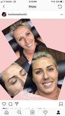 Permanent eyebrow micro shading