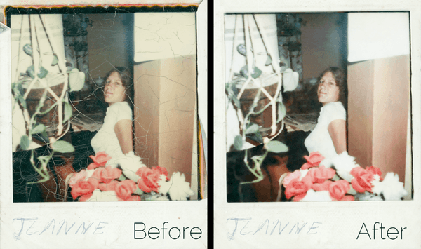 Are your polaroids cracked and falling apart? We can digitally fix them!