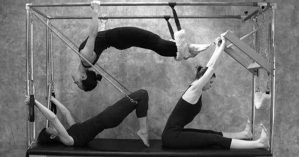 Ying/Yang motion on Pilates Cadillac equipment