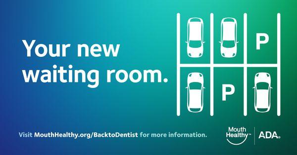 We can't wait to see you, & we kindly ask that you embrace our new "waiting room" that includes the comforts of your car or the great outdoo