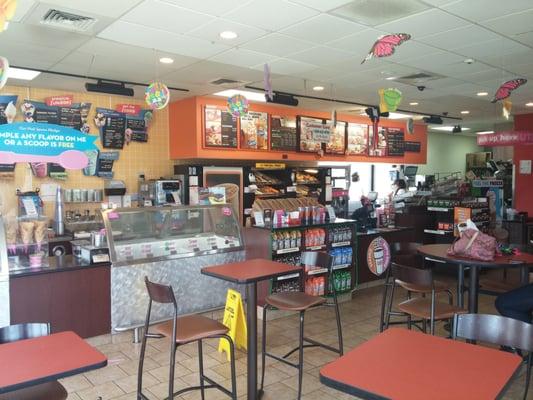 Inside Dunkin donuts/Baskin Robbins