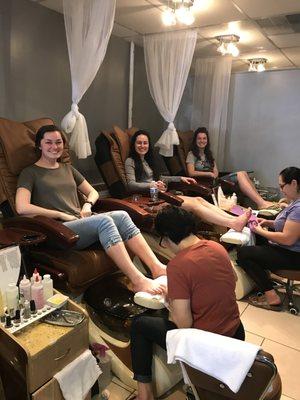 Enjoy a relaxing pedicure