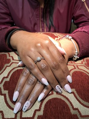 They always do a great job but tonight they slayed my nails! New powder set pink/white. & they are super friendly and welcoming.