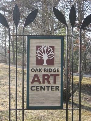 Sign at Oak Ridge Art Center