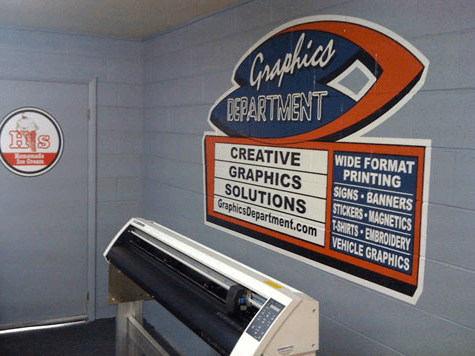 Graphics Department - signage, interior