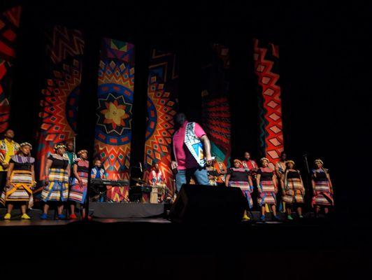 Soweto Gospel choir and view from front row