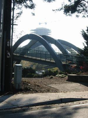 Pedestrian Bridge in the second block