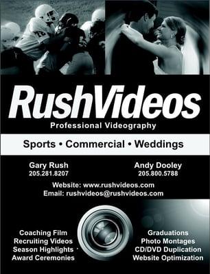 Advertisement for Rush Videos