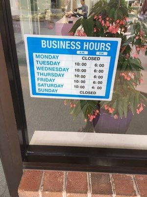 Business hours