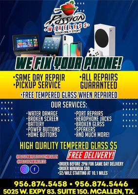 We fix your phone! Same day service!