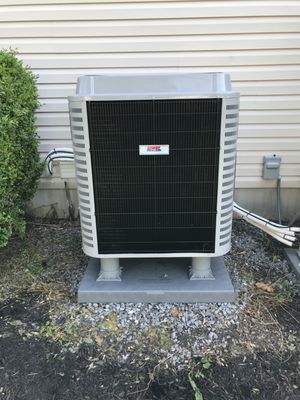 New A/C condenser.
central air conditioning