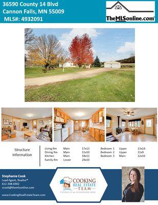 Lovely Home in the Country for sale near Cannon Falls, MN