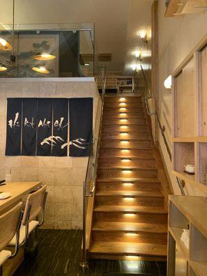 Staircase to loft area