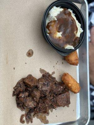 Burnt Ends A la Carte (Certified Angus Beef) Mashed Potatoes with Brisket Gravy