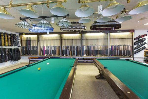 Pool Lights and an incredible selection of pool cues