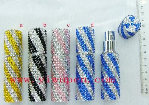 Bling Bling/Crystal/Jewelled/Stone studded PERFUME BOTTLE,
   OEM is welcome
   Wholesale/Export,Factory supply 
   yiwupen@gmail.com