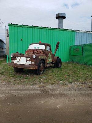 Mater meets you at the entrance