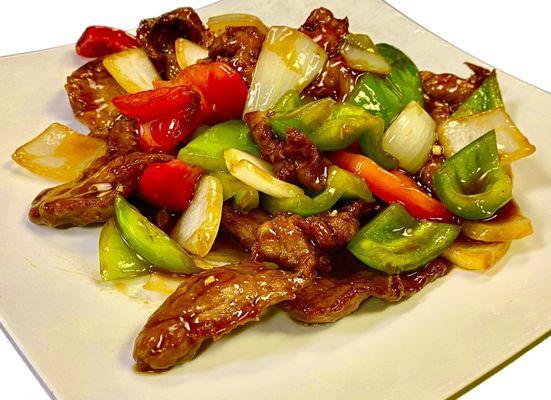 p e p Pepper Steak with Onion