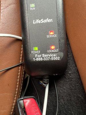 LifeSafer Ignition Interlock