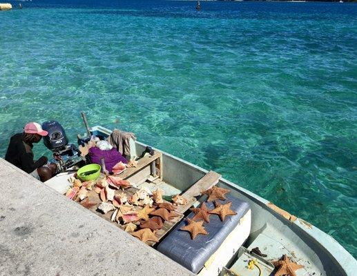 Fishing by the locals in the Bahama's.