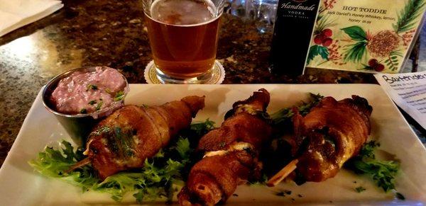 Bacon wrapped stuffed jalapenos were the bomb!