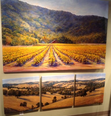 Local California Artist, Vicki Asp's work is prominently displayed and available in originals, limited edition giclee.