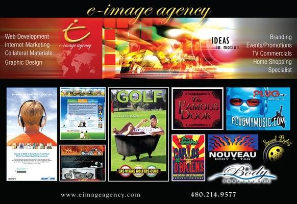 Brochure of E Image Agency work.