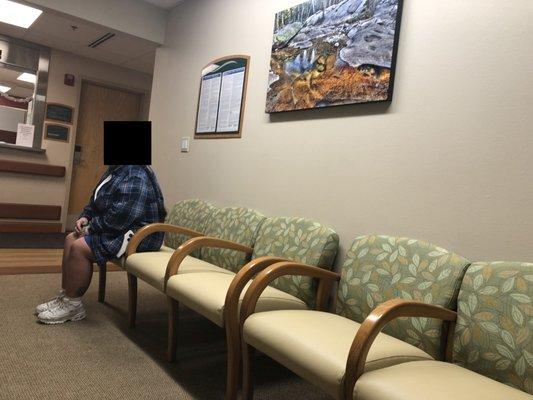 Monday, January 11, 2019: Barton Medical Imaging waiting room.