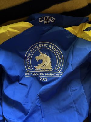 Boston marathon celebration jacket