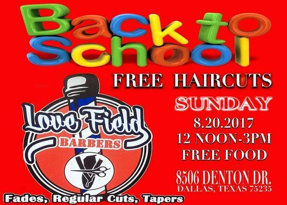 Every year before school starts we give back too the kids .throughout all the surrounding areas .everyone is welcomed.