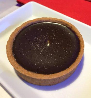 Chocolate mint tart - very good