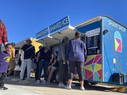 Texas A&M commerce football and shaved ice