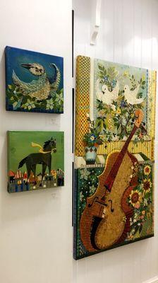 Cut canvas mosaics