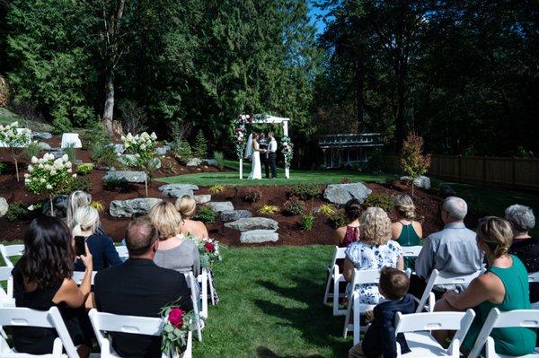 Beautiful lawns for your ceremony and reception.