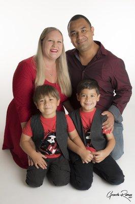 I specialize in Studio family portraits