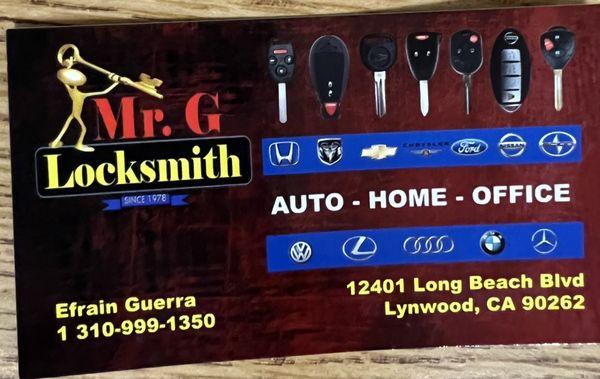 Mr G Locksmith