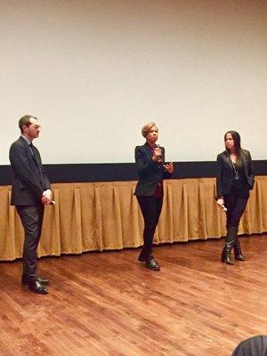 Producers of All Rise...Tonya Lewis Lee (Spike Lee's wife) in the middle and Nikki Silver on the right @ Cafritz Hall