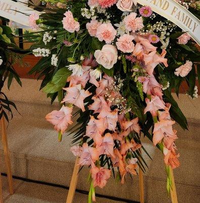 Beautiful sprays for my grandmother's funeral