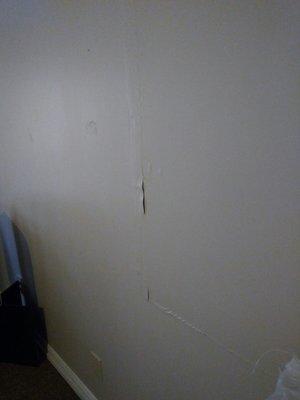 Walls n my room are coming apart where the water is sitting