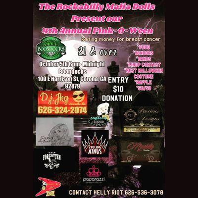 D.j.Jkg Supports  Events with  Rockabilly Mafia Dolls of SGV to Fundraise for Cancer Awareness