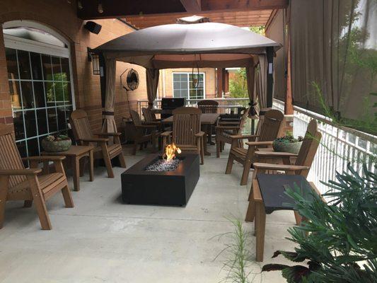 Cabana Patio with Grill and Fire Table