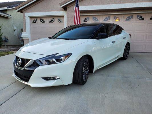 2018 Nissan Maxima (tint by Custom Window Tint)